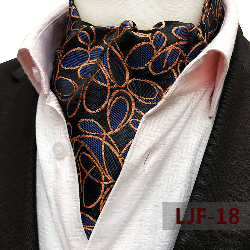 Bufanda de hombre Jacquard Poliéster Británico