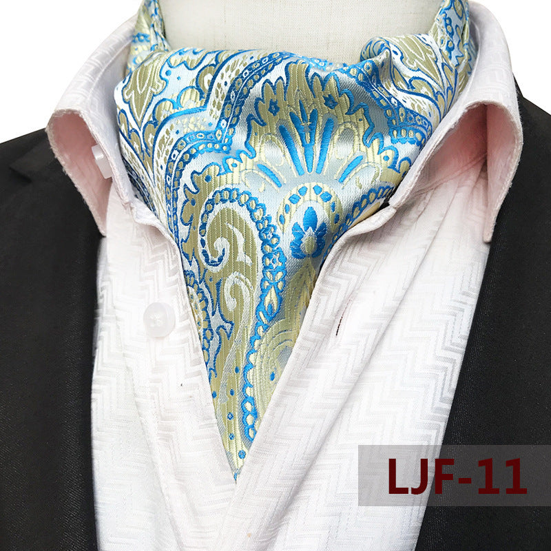 Bufanda de hombre Jacquard Poliéster Británico