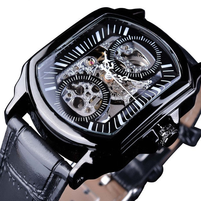Reloj mecánico cuadrado