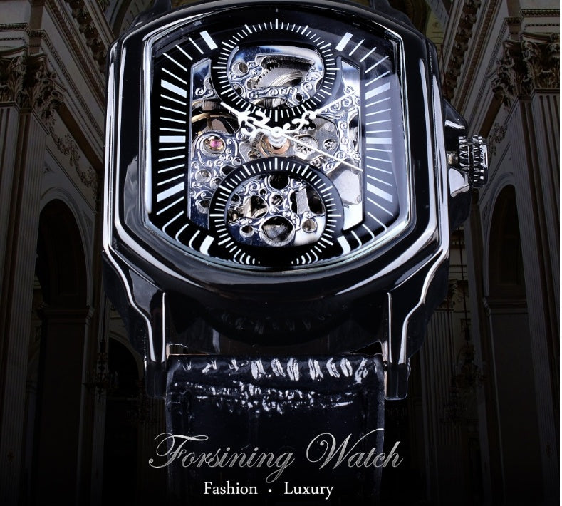 Reloj mecánico cuadrado