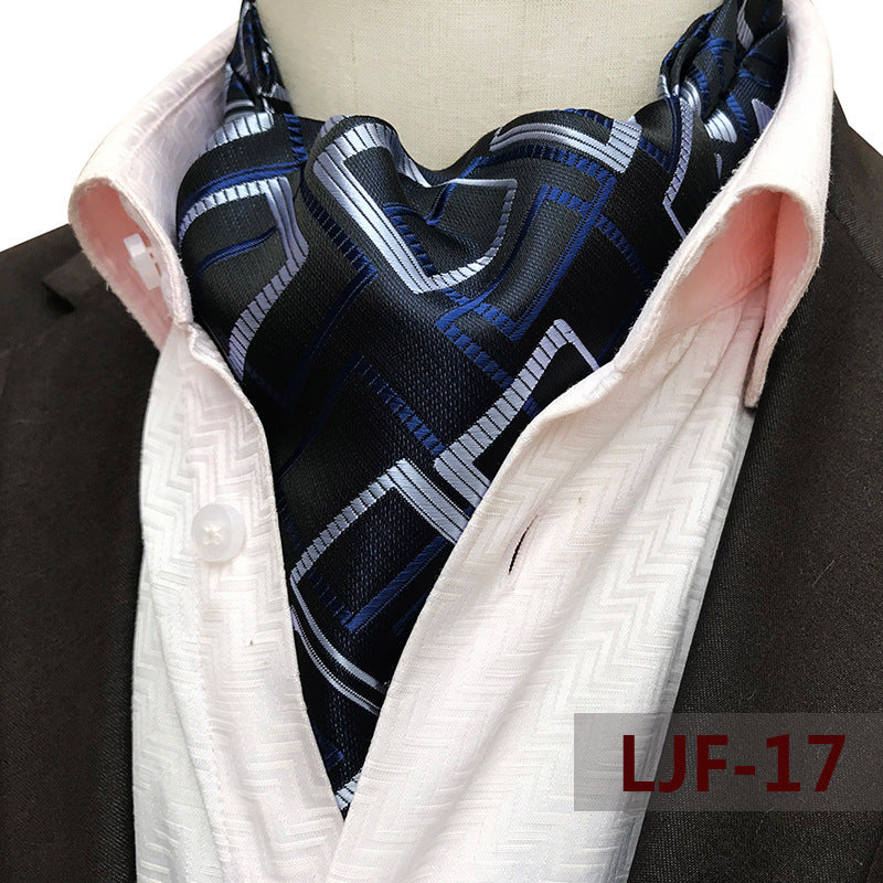 Bufanda de hombre Jacquard Poliéster Británico