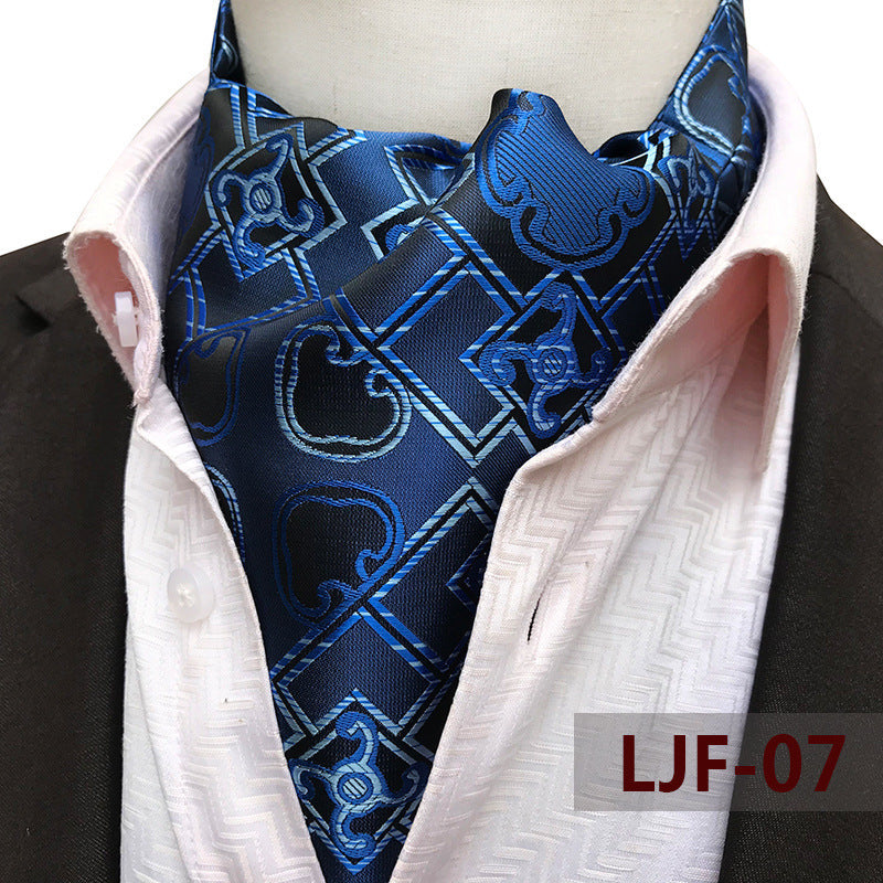 Bufanda de hombre Jacquard Poliéster Británico