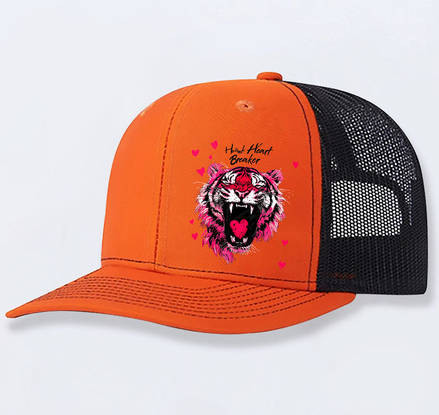 Gorra con diseño de tigre old school para mujer