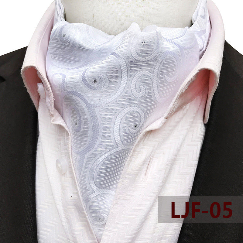 Bufanda de hombre Jacquard Poliéster Británico