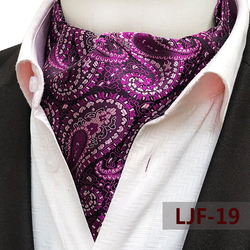 Bufanda de hombre Jacquard Poliéster Británico