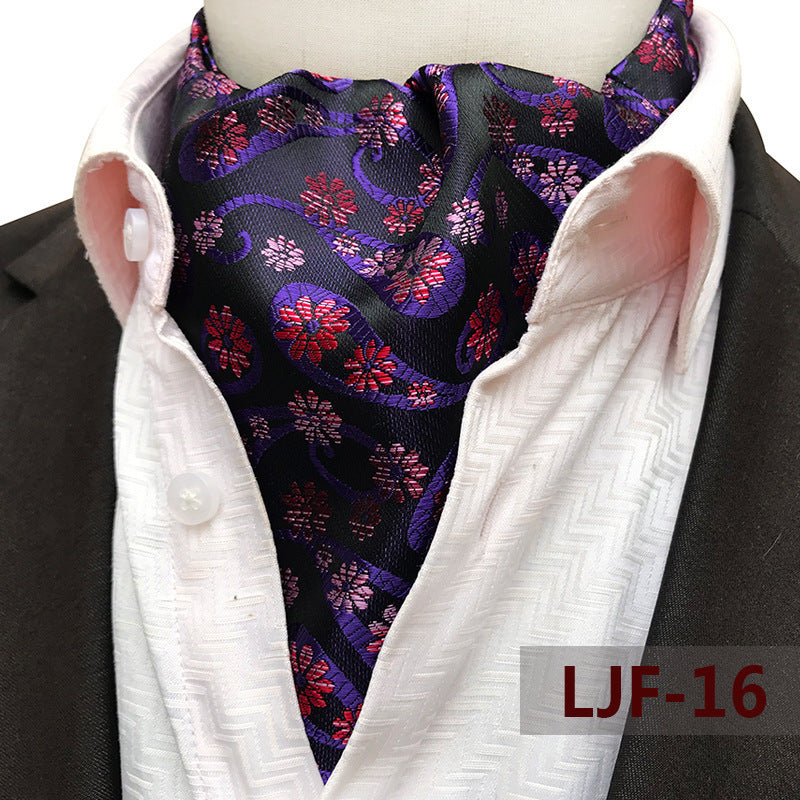Bufanda de hombre Jacquard Poliéster Británico