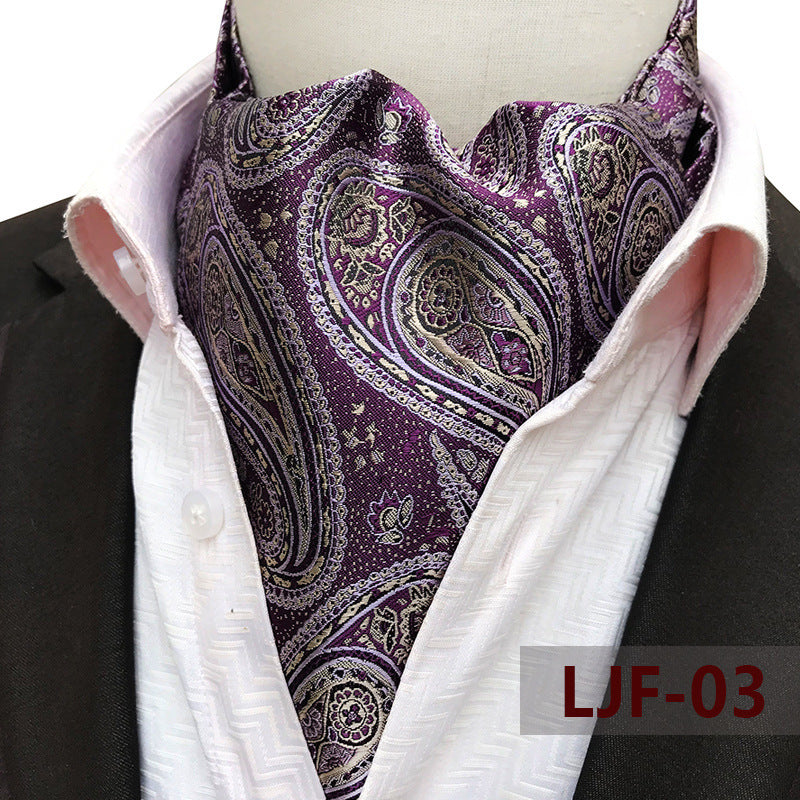 Bufanda de hombre Jacquard Poliéster Británico