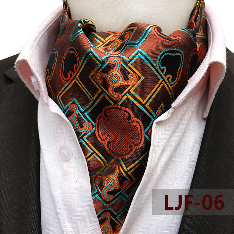 Bufanda de hombre Jacquard Poliéster Británico