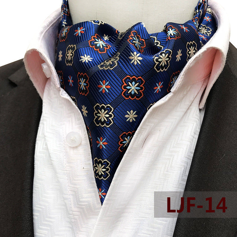 Bufanda de hombre Jacquard Poliéster Británico
