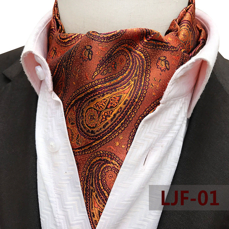 Bufanda de hombre Jacquard Poliéster Británico