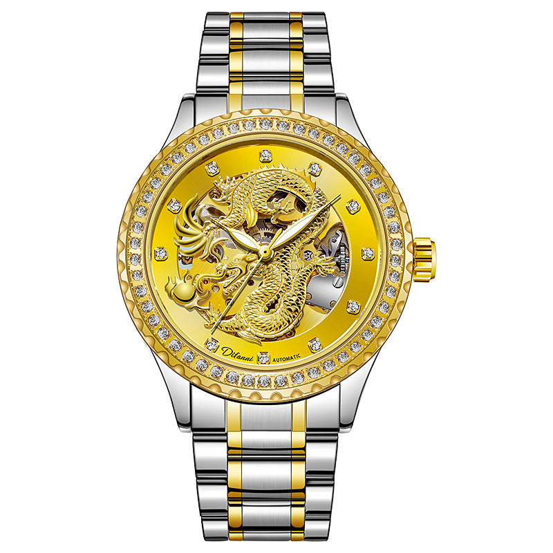Reloj mecánico automático impermeable para hombre
