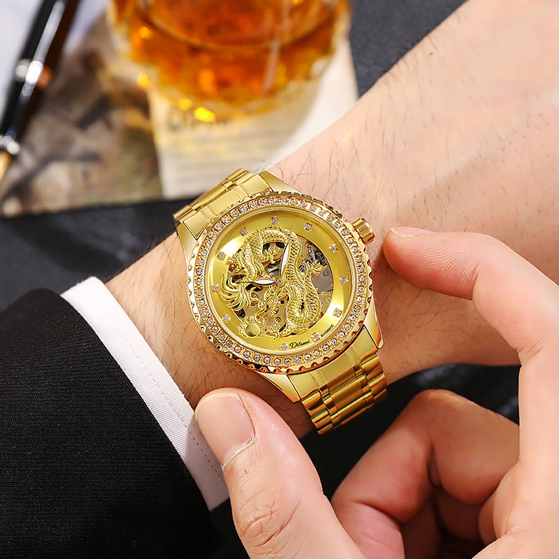 Reloj mecánico automático impermeable para hombre
