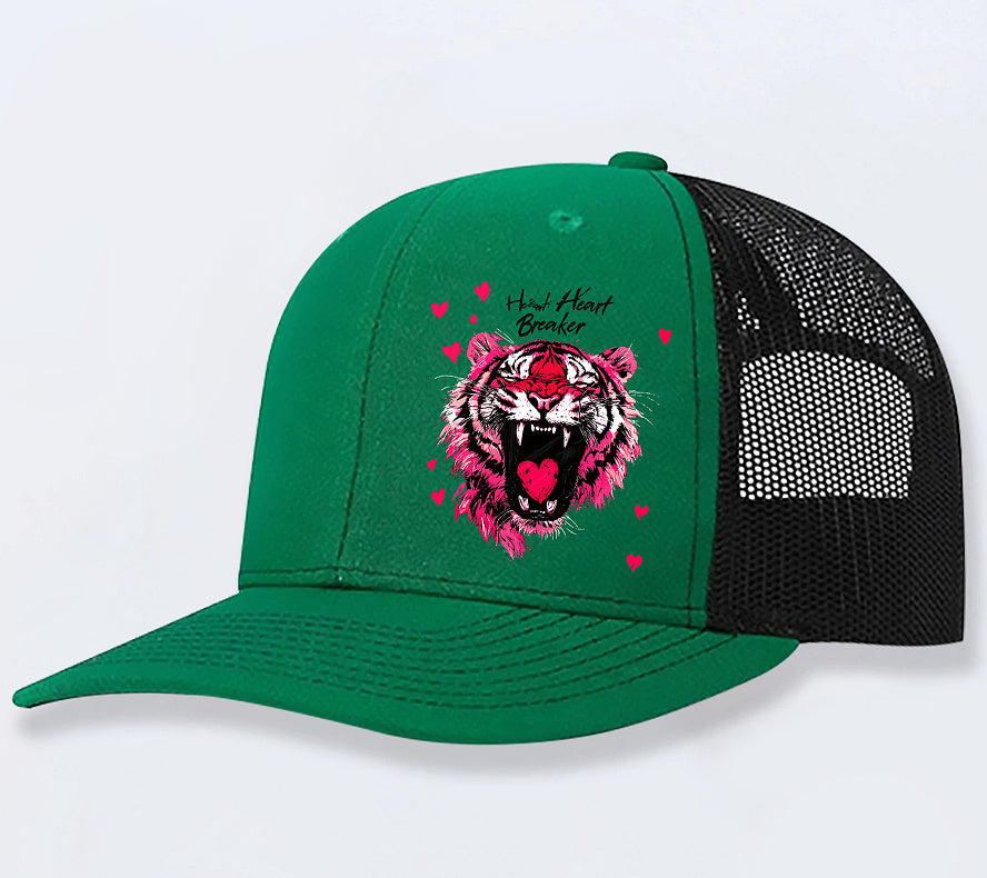 Gorra con diseño de tigre old school para mujer