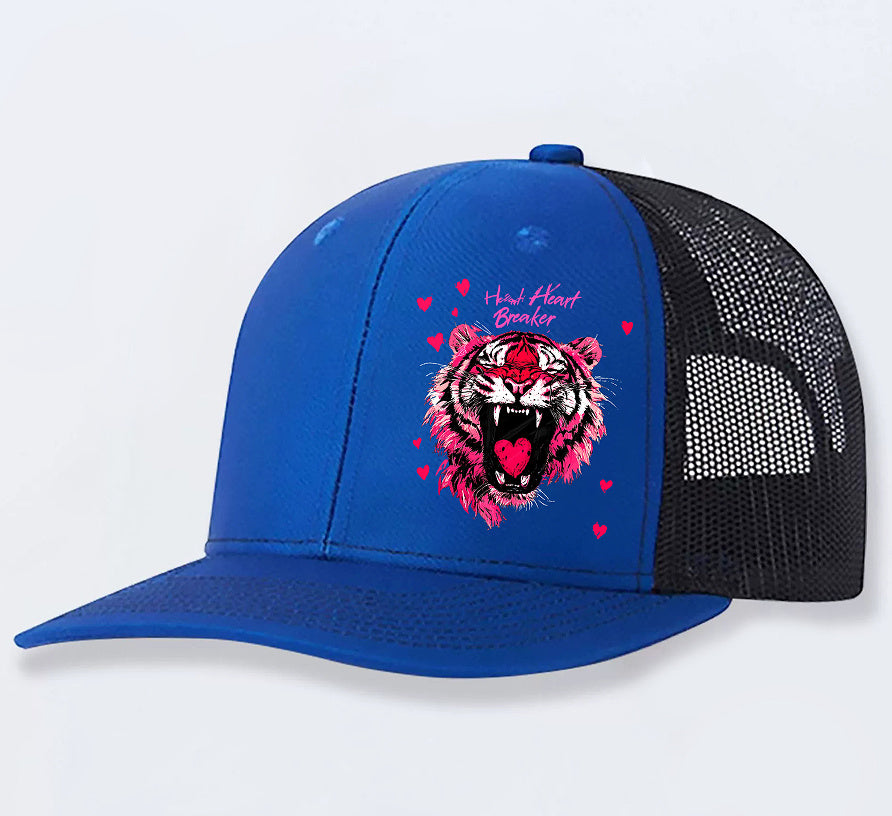 Gorra con diseño de tigre old school para mujer