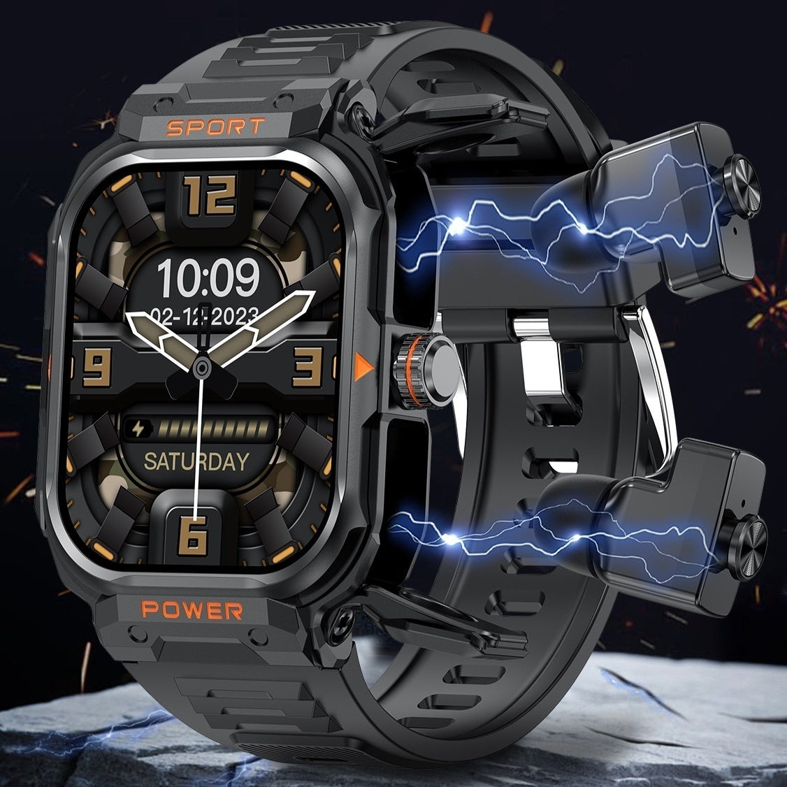 Reloj inteligente con auriculares bluetooth internos