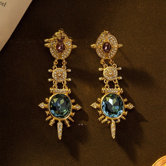 Pendientes retro estilo cortesano